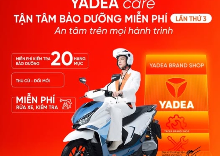 Yadea Hóc Môn Tri Ân Khách Hàng – Bảo Dưỡng Xe Điện Miễn Phí 21–22/12